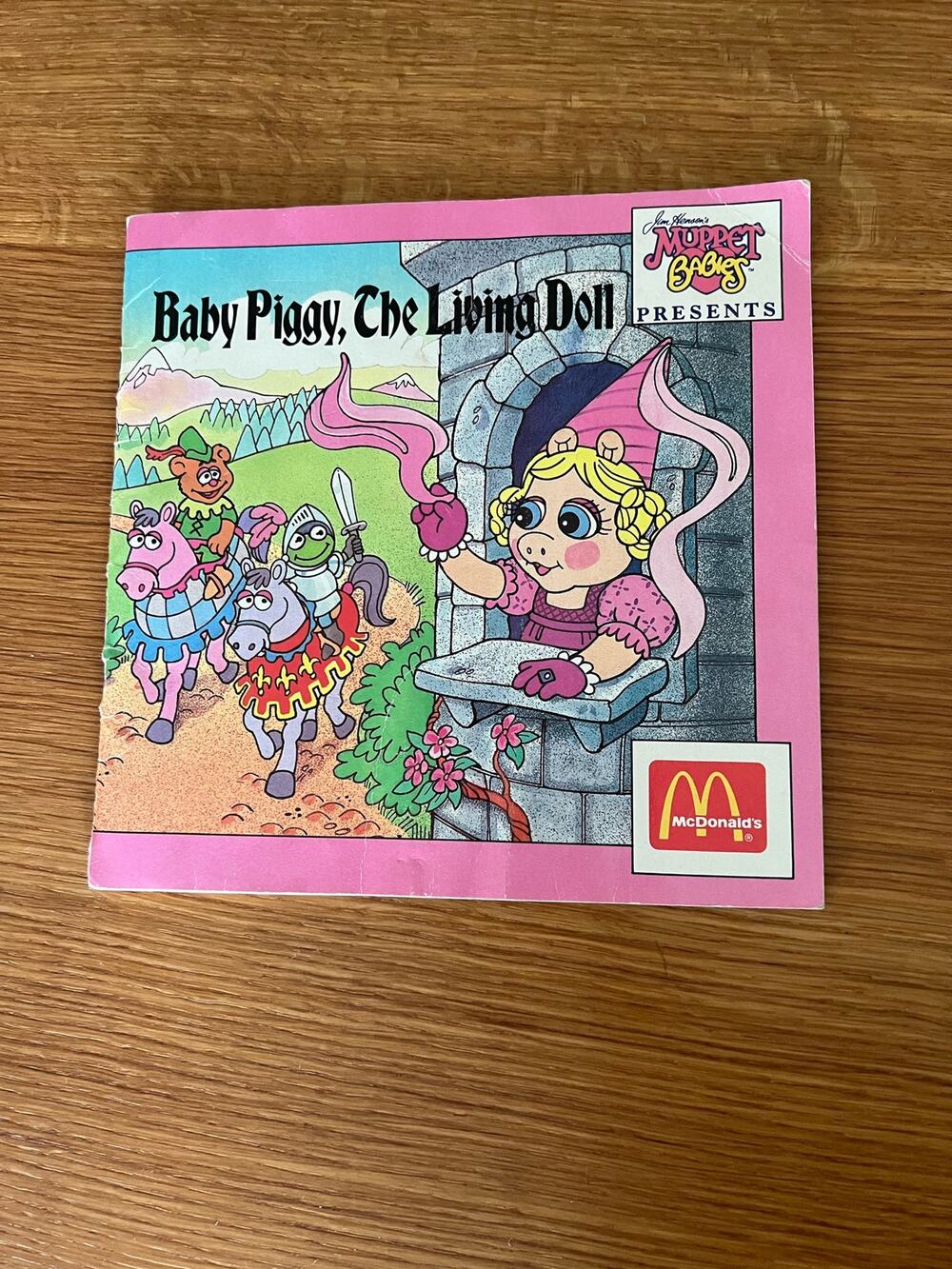 Vintage Baby Piggy, The Living Doll McDonald's Muppet Babies book